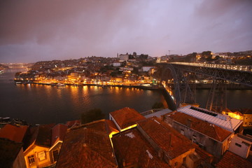 bridge porto night 포르토 저녁