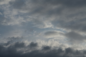 Cloudy beautyful evening sky backdrop 