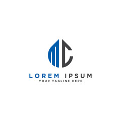 logo design inspiration, for companies from the initial letters of the MC logo icon. -Vectors