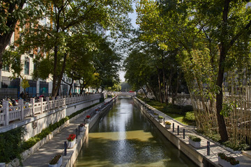 Fototapeta na wymiar Nanjing summer creek
