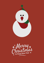 Christmas poster and greeting cards in retro Scandinavian style. Christmas balls in pastel colors, winter landscape