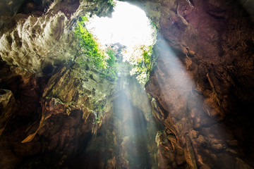 light In the cave natural