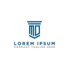 logo design inspiration, for companies from the initial letters of the MD logo icon. -Vectors