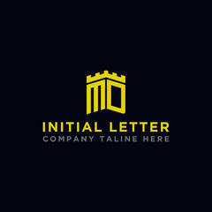logo design inspiration, for companies from the initial letters of the MD logo icon. -Vectors