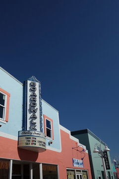 CAROLINA BEACH ,NC/USA - 5-01-2018: The Boardwalk Shops In Carolina Beach, North Carolina