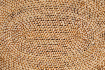 Abstract decorative wooden textured basket weaving. Basket texture background, closeup