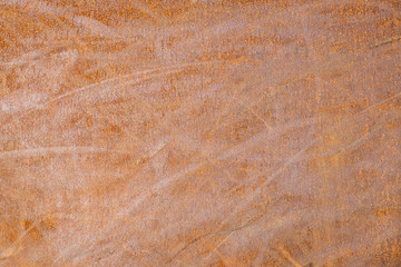 Red rusty metal sheep background copy space