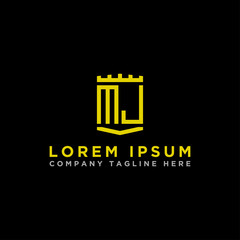 logo design inspiration, for companies from the initial letters MJ logo icon. -Vectors