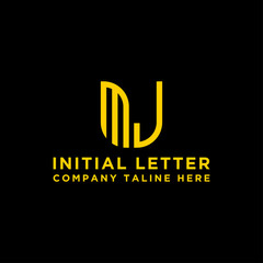 Fototapeta na wymiar logo design inspiration, for companies from the initial letters MJ logo icon. -Vectors