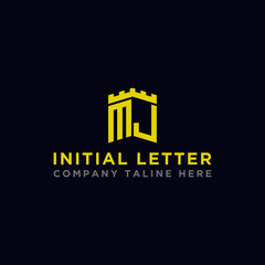 logo design inspiration, for companies from the initial letters MJ logo icon. -Vectors