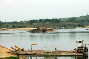 embarkation platform on the river