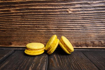 Sweet and colourful french macaroons or macaron