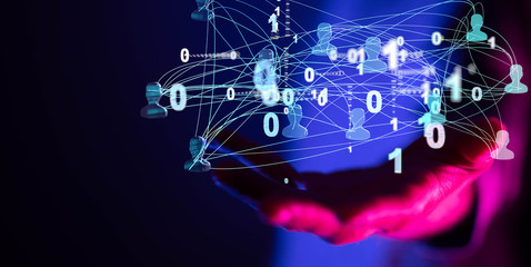 Social Media Circles modern Network