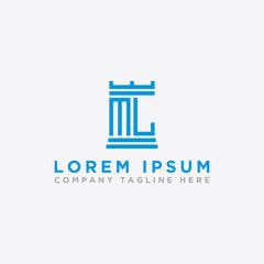 logo design inspiration, for companies from the initial letters of the ML logo icon. -Vectors