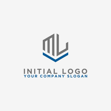 logo design inspiration, for companies from the initial letters of the ML logo icon. -Vectors
