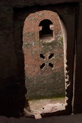 Ethiopia: Lalibela, Blue Nile River Basin, World Heritage Site of 11 rock-hewn Coptic Christian Churches of the 13th century carved out of solid red volcanic tuff, Western Cluster.