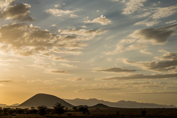 Fototapeta na wymiar East Africa, Kenya, Chyulu Hills, Old Donyo Wuas Lodge, Mbirikani, sunrise
