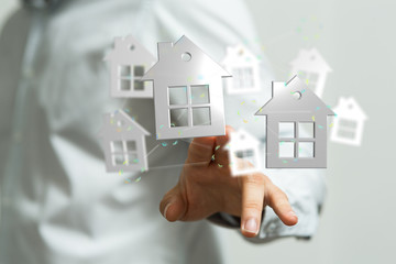 Model of the house and digital iot