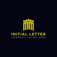 Inspiring logo design, for companies from the initial letters MM logo icon. -Vectors