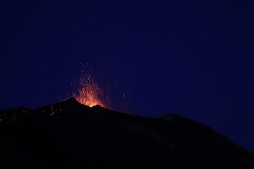 Stromboli en éruption Juillet 2019