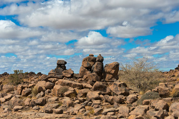 Rock piles, Kalahari Desert, Karas Region, Namibia