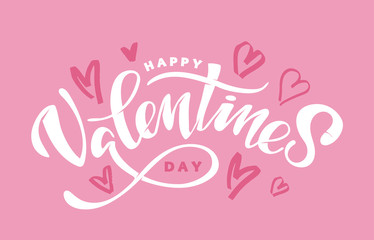 Fototapeta premium Hand drawn Love badge icon. Valentines Day poster card invitation banner. Romantic quote vector lettering typography. Calligraphy