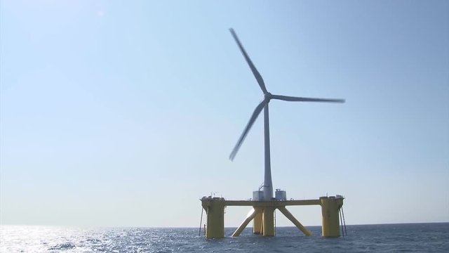 wind turbine in the sea
