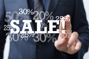 percent shopping digital in hand