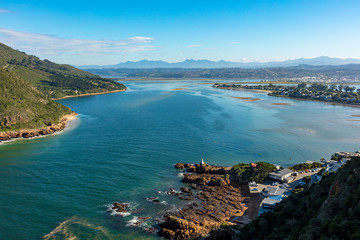 View towards Knysna from Knysna Heads. Garden Route. Western Cape. South Africa