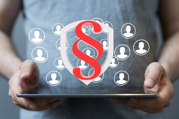 law justice court in hand