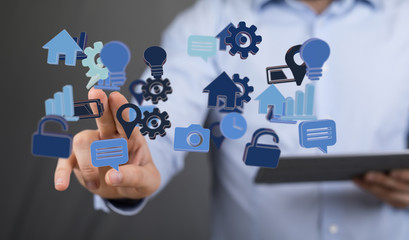 code data concept in hand