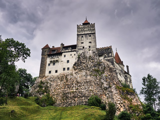 Naklejka premium Bran Castle in Transylvania, Romania, better known as Dracula's Castle