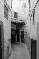 Obraz premium Old buildings in old Moroccan city