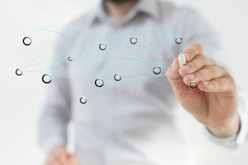 group -Stack of hands showing unity and teamwork 3d.