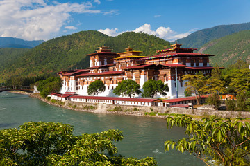 Punakha Dzong or monastery, Punakha, Bhutan