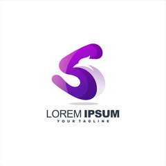 awesome eagle gradient logo design