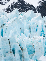 Fototapeta na wymiar Glaciers of Drygalski Fjord at the southern end of South Georgia.