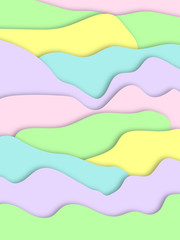 Abstract background of paper, a set of colors for children and spring projects. Pastel color samples for inspiration