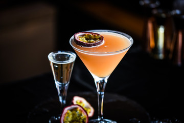 passion fruit & prosseco cocktail 