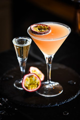 passion fruit & prosseco cocktail 