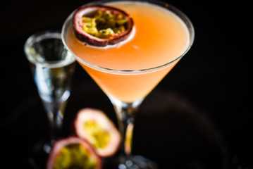 passion fruit & prosseco cocktail 