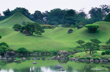 Asia, Japan, Kumamoto, Suizenji Koen