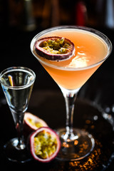 passion fruit & prosseco cocktail 