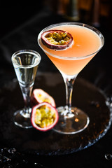 passion fruit & prosseco cocktail 