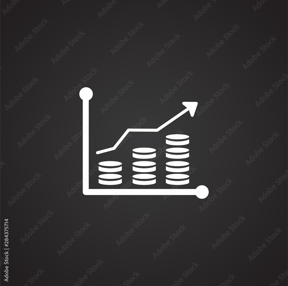 Poster infographics related icon on background for graphic and web design. simple illustration. internet co
