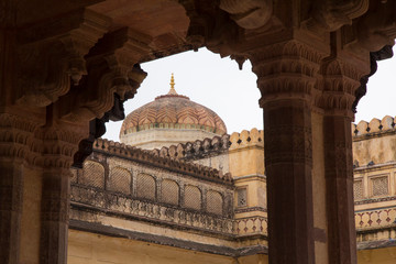 India, Rajasthan, Jaipur Amber Fort.