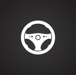Car part related icon on background for graphic and web design. Simple illustration. Internet concept symbol for website button or mobile app.
