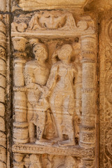 Bas relief. Chittaurgarh Citadel. 6th century. Rajasthan. India.