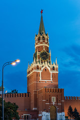 Fototapeta na wymiar Spasskaya Tower, Red Square, Moscow