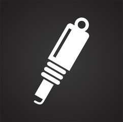 Car part related icon on background for graphic and web design. Simple illustration. Internet concept symbol for website button or mobile app.